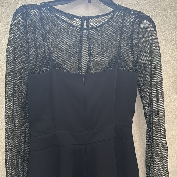 ZARA Black Sheer Mesh Jumpsuit Size M – Preowned in Excellent Condition - Picture 7 of 9
